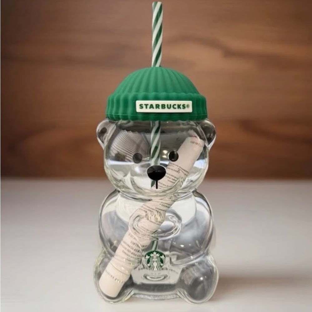 Starbucks Glass Bearista Cold Cup New